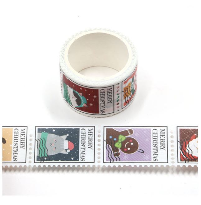 Christmas Characters Perforated Ready to Tear Christmas Washi Tape 25mm x 3m