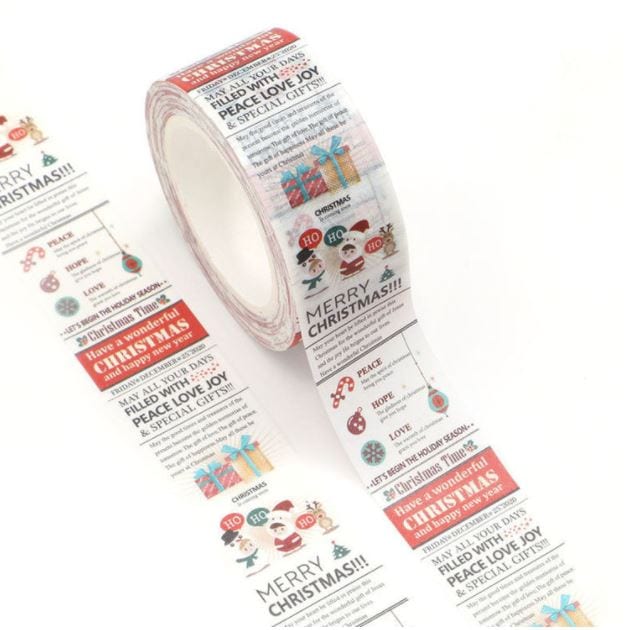 Christmas Greetings Washi Tape 20mm x 10m