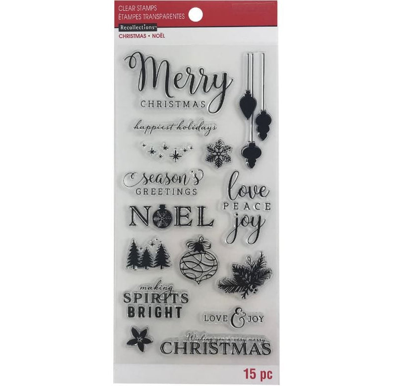 Recollections Christmas Noel Clear Stamps