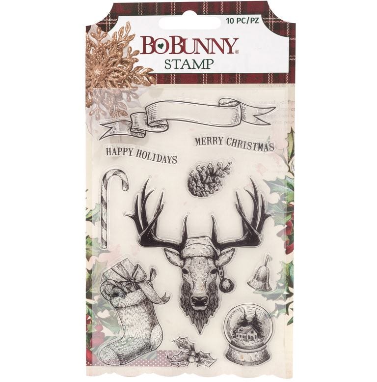 BoBunny Christmas Treasures Stamps 4" x 6"