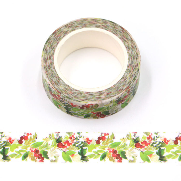 Christmas Flower Washi Tape 15mm x 10m
