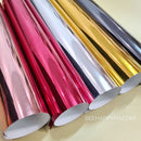 Bee Happy Premium Chrome Metallic Mirror Vinyl 12" x 12" or  12" x 36" (w/ Protective Film)