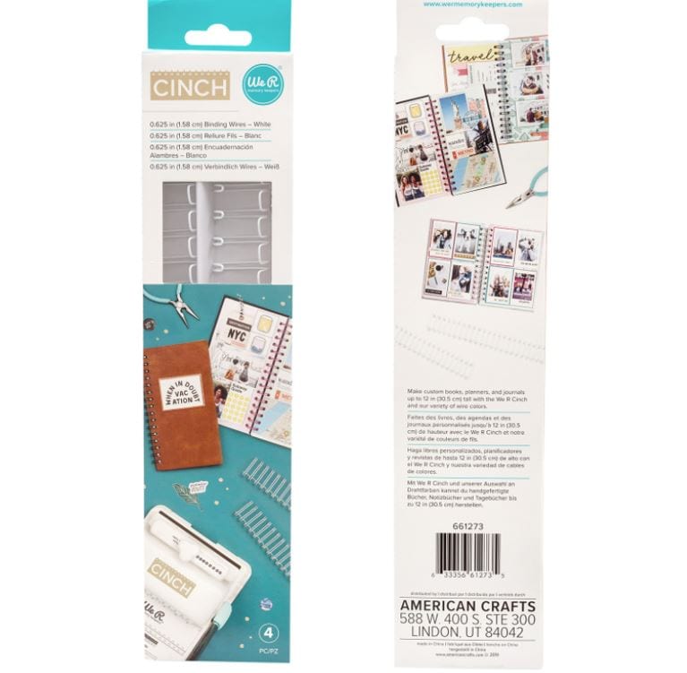 We R Memory Keepers White Cinch 5/8