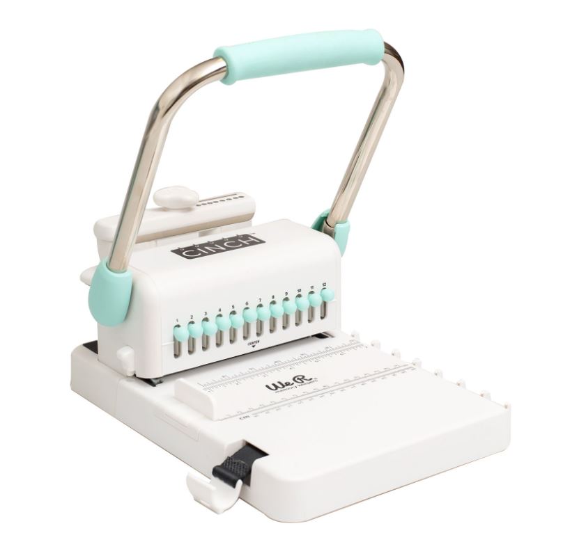 We R Memory Keepers Cinch V2 White Mint Book Binding Tool