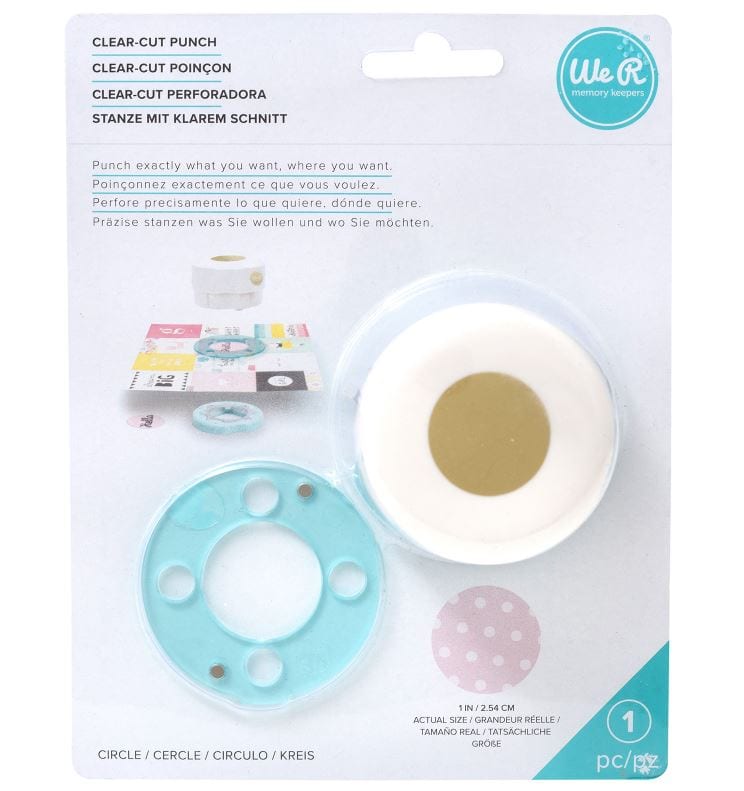 Mini We R Memory Keepers Clear Cut Punch - Circle