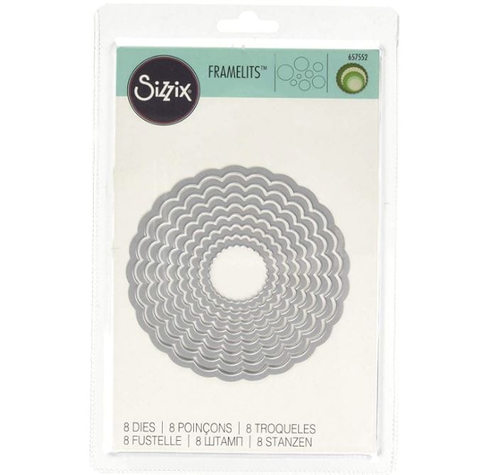 Sizzix Circle Scallop Framelits Die Set 8PK