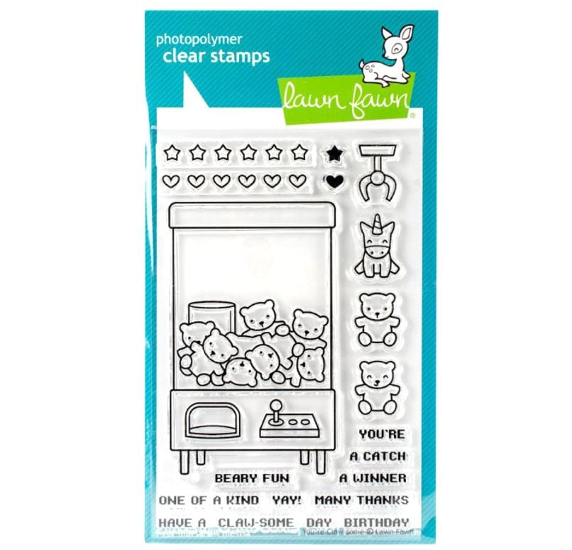 Lawn Fawn You're Claw-some Clear Stamps 4