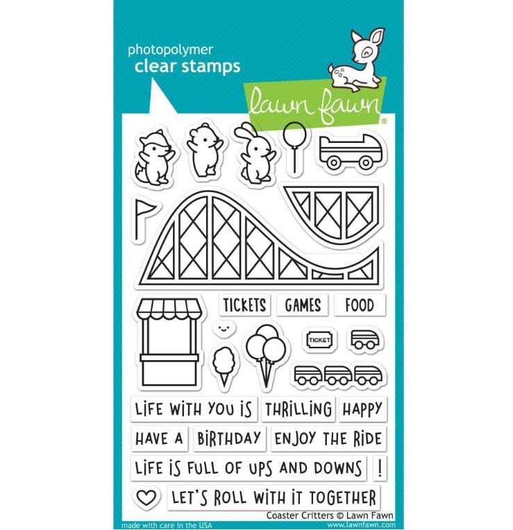 Lawn Fawn Coaster Critters Clear Stamps 4"x 6"
