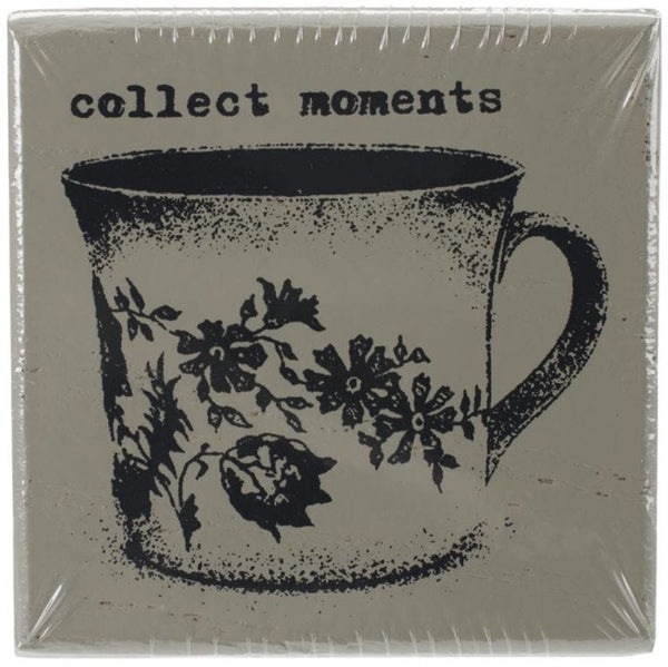 Prima Marketing Finnabair Collect Moments Wood Mounted Stamps 2"X2"