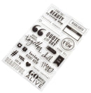 Heidi Swapp Color Fresh Words and Icons Memory Planner Clear Stamps 23pcs