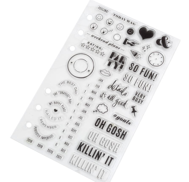 Heidi Swapp Color Fresh Everyday Memory Planner Clear Stamps