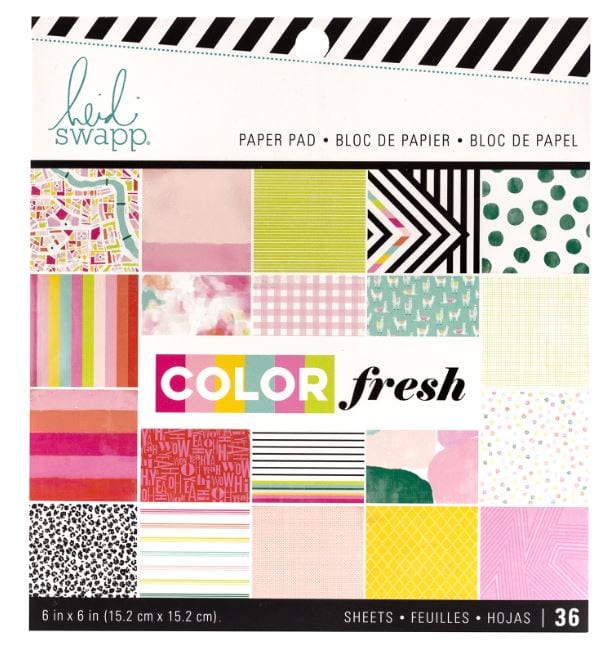 American Crafts Heidi Swapp Color Fresh Paper Pad 6" x 6"