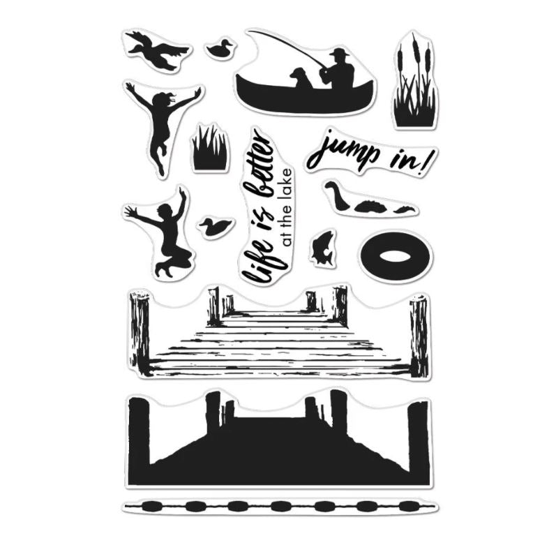 Hero Arts Color Layering pier Stamp Set CM424