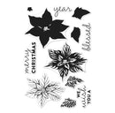 Hero Arts Color Layering Poinsettia Stamp Set CM280
