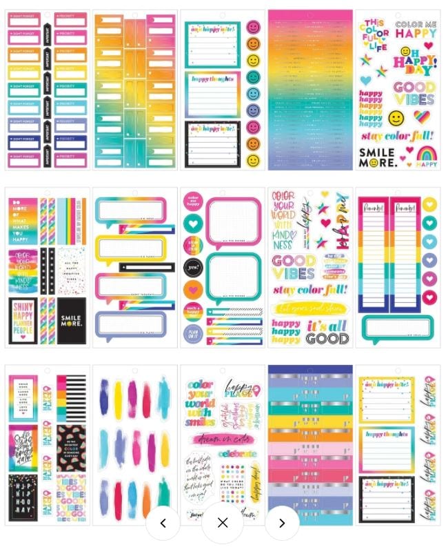 Me and My Big Ideas Color Me Happy Value Pack Stickers Create 365 Happy Planner Stickers 561 Stickers