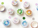Color In Washi Tape Dots / Round Tapes 100pcs