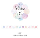 Color In Washi Tape Dots / Round Tapes 100pcs