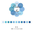 Color In Washi Tape Dots / Round Tapes 100pcs