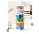 Color In Washi Tape Dots / Round Tapes 100pcs