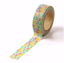 Colorful Mini Chevrons Washi Tape 15mm x 10m