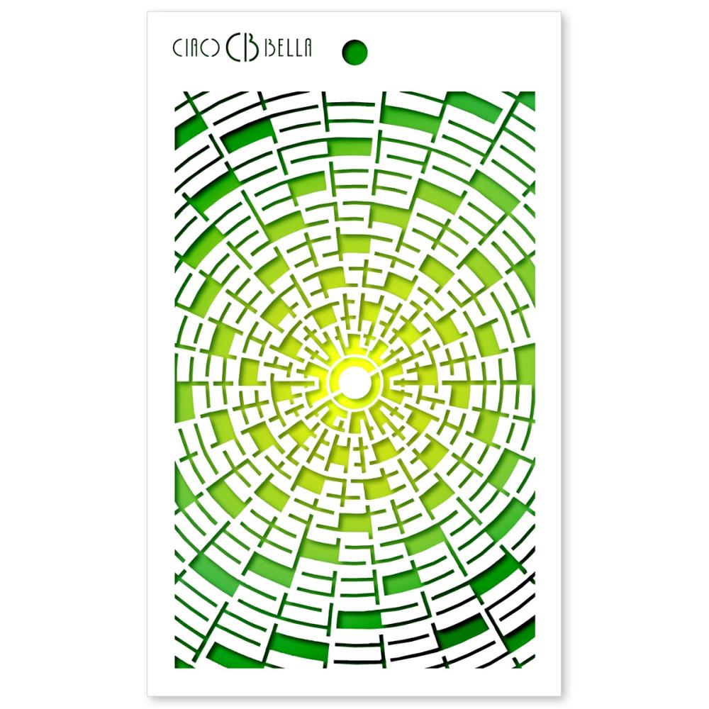 Ciao Bella Bad Girls Concentric Texture Stencil 5