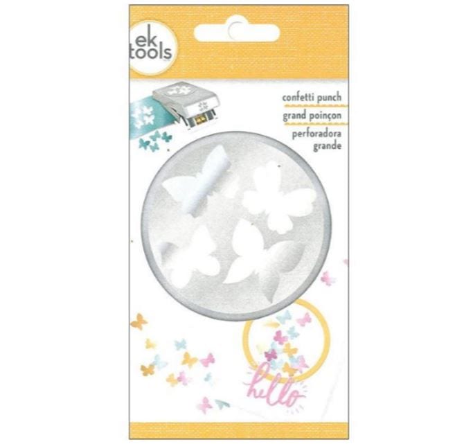 EK Success Large Confetti Butterfly Punch