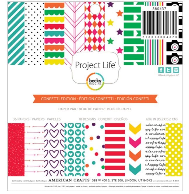 Project Life Confetti 6