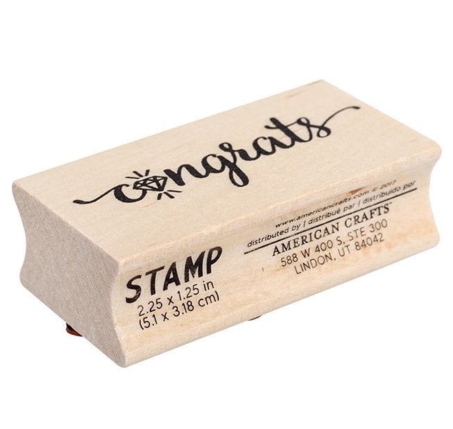 American Crafts Congrats Stamps 1.25" x 2.25"