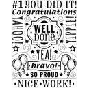 Darice Embossing Folder Congrats Collage