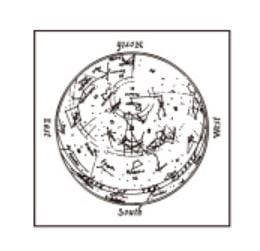 Cardlover Constellation Rubber Stamp