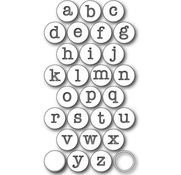 Contour Typewriter Keys Memory Box Die