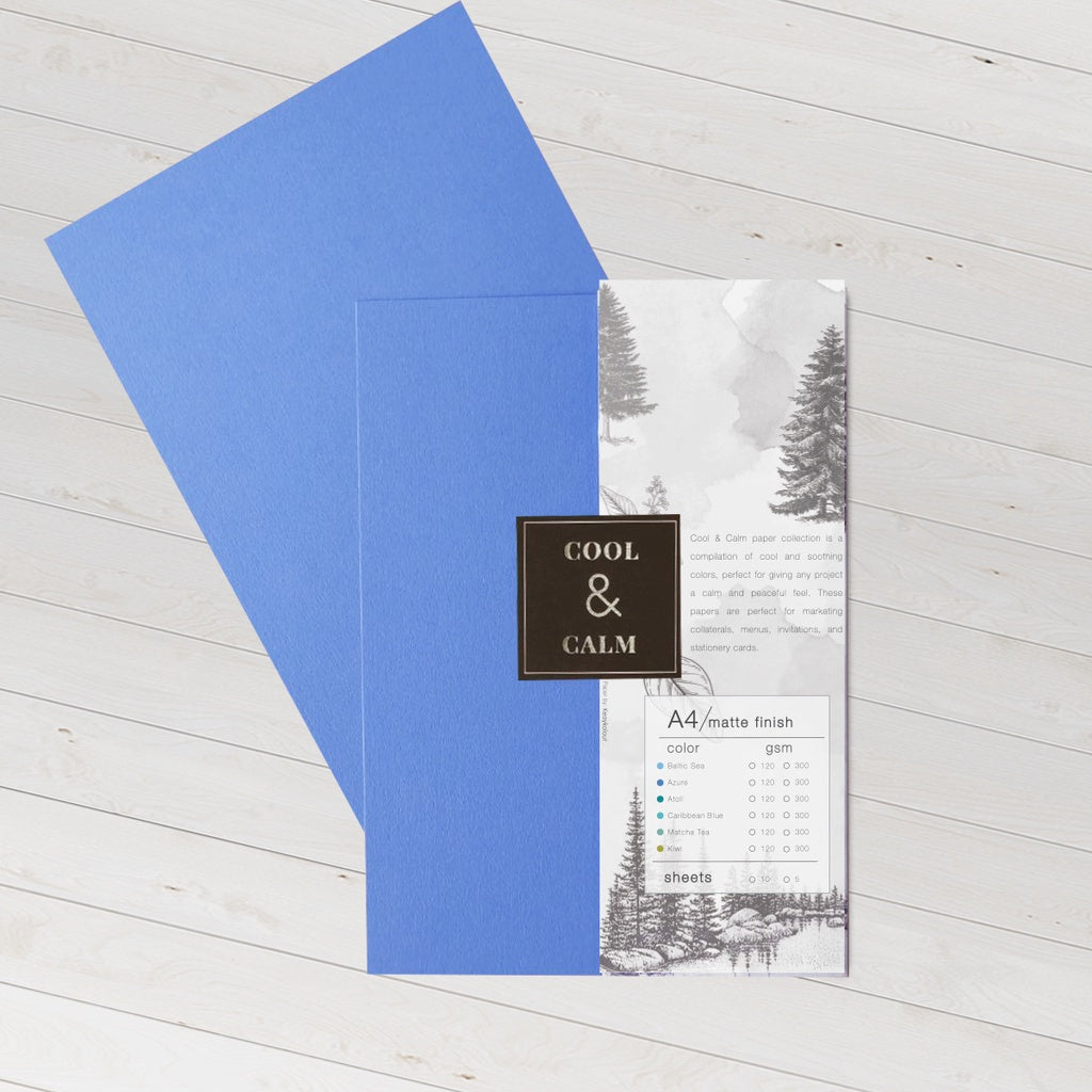 Cool and Calm Specialty Paper A4 Size (120gsm-10 sheets and 300gsm-5 sheets)