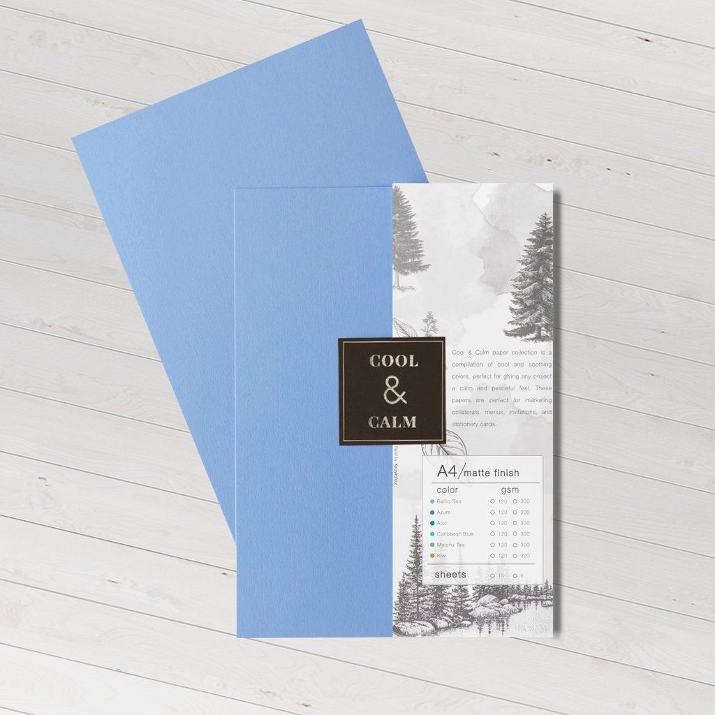 Cool and Calm Specialty Paper A4 Size (120gsm-10 sheets and 300gsm-5 sheets)