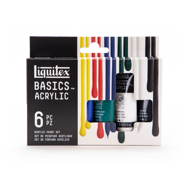 Liquitex® Basics Acrylic Set of 6 Primary