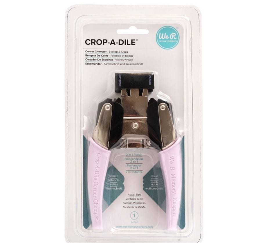 Crop-a-dile Retro Corner Chomper Scallop and Cloud