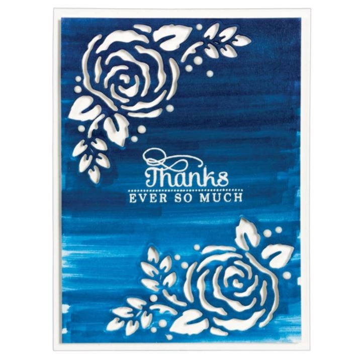 Spellbinders Corner Floral Shapeabilities Die