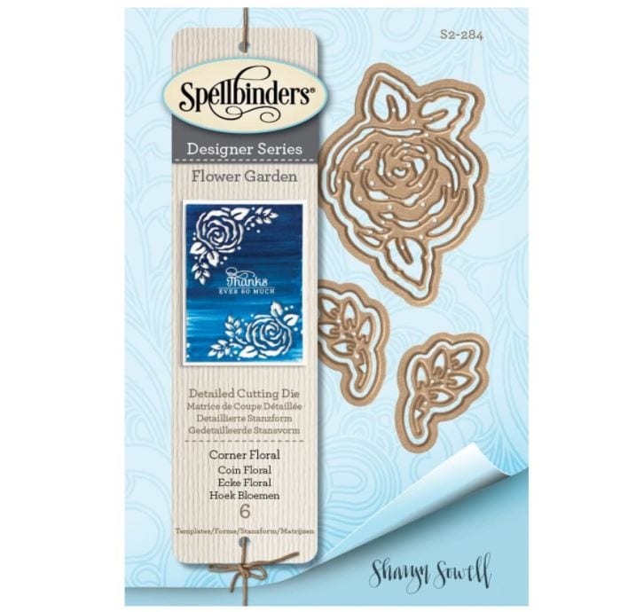 Spellbinders Corner Floral Shapeabilities Die
