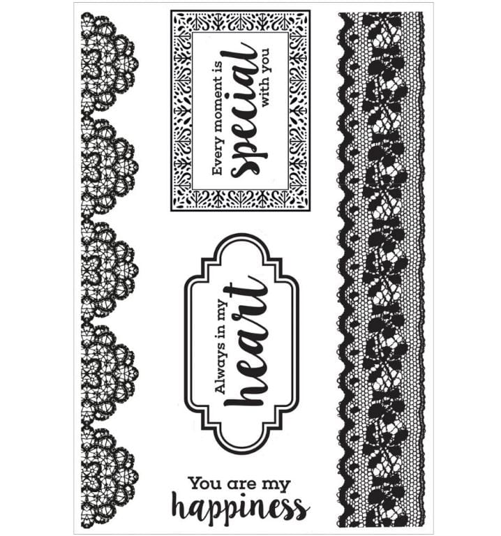 Kaisercraft Cottage Rose Clear Stamps 6