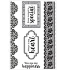 Kaisercraft Cottage Rose Clear Stamps 6"X4"