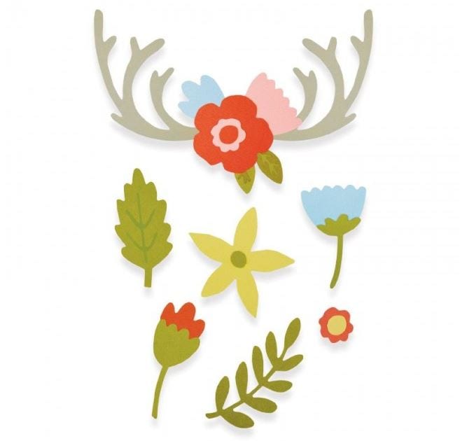 Sizzix Country Florals by Katie Skilton Thinlits Die Set 13PK