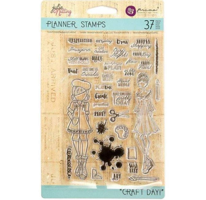 Prima Marketing Craft Day Julie Nutting Cling Rubber Stamps 4" x 6"