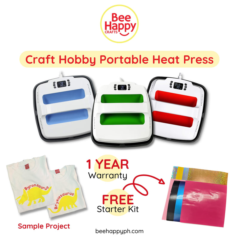 Craft Hobby Portable Heat Press for Heat Transfer Vinyl (HTV) or Iron On (220V)