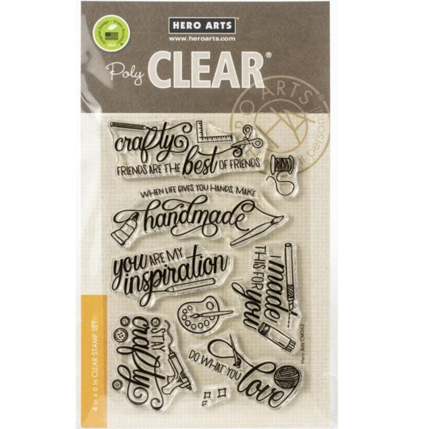 Hero Arts Crafty Messages Stamp Set CM362