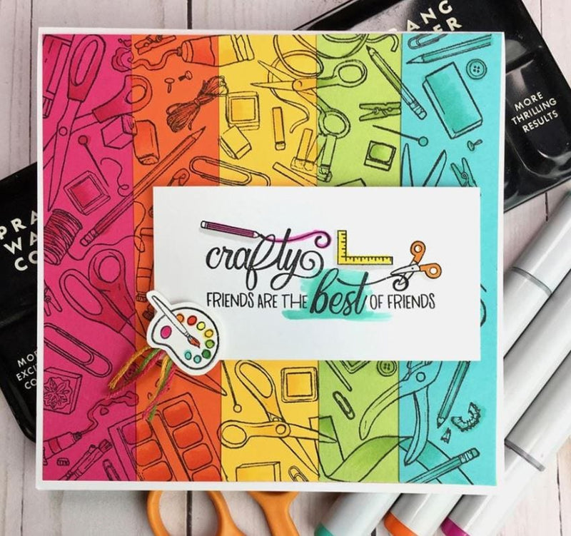 Hero Arts Crafty Messages Stamp Set CM362