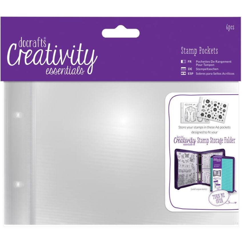 Docrafts Creativity Essentials A6 Stamp Pockets 6pcs
