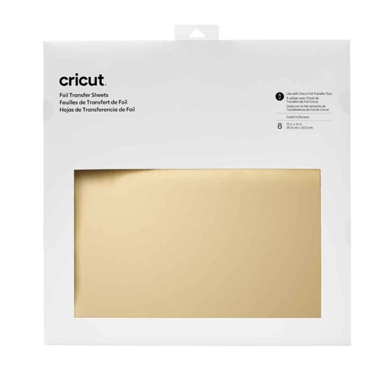 Cricut Gold Foil Transfer Sheets 12" x 12"