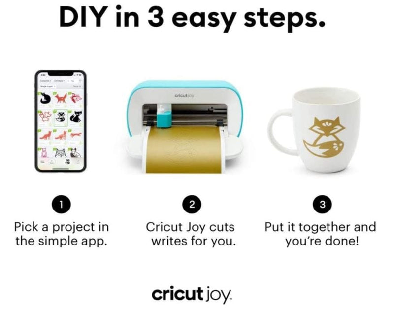 Cricut Joy Portable and Compact DIY Cutting Machine + Free Starter Kit