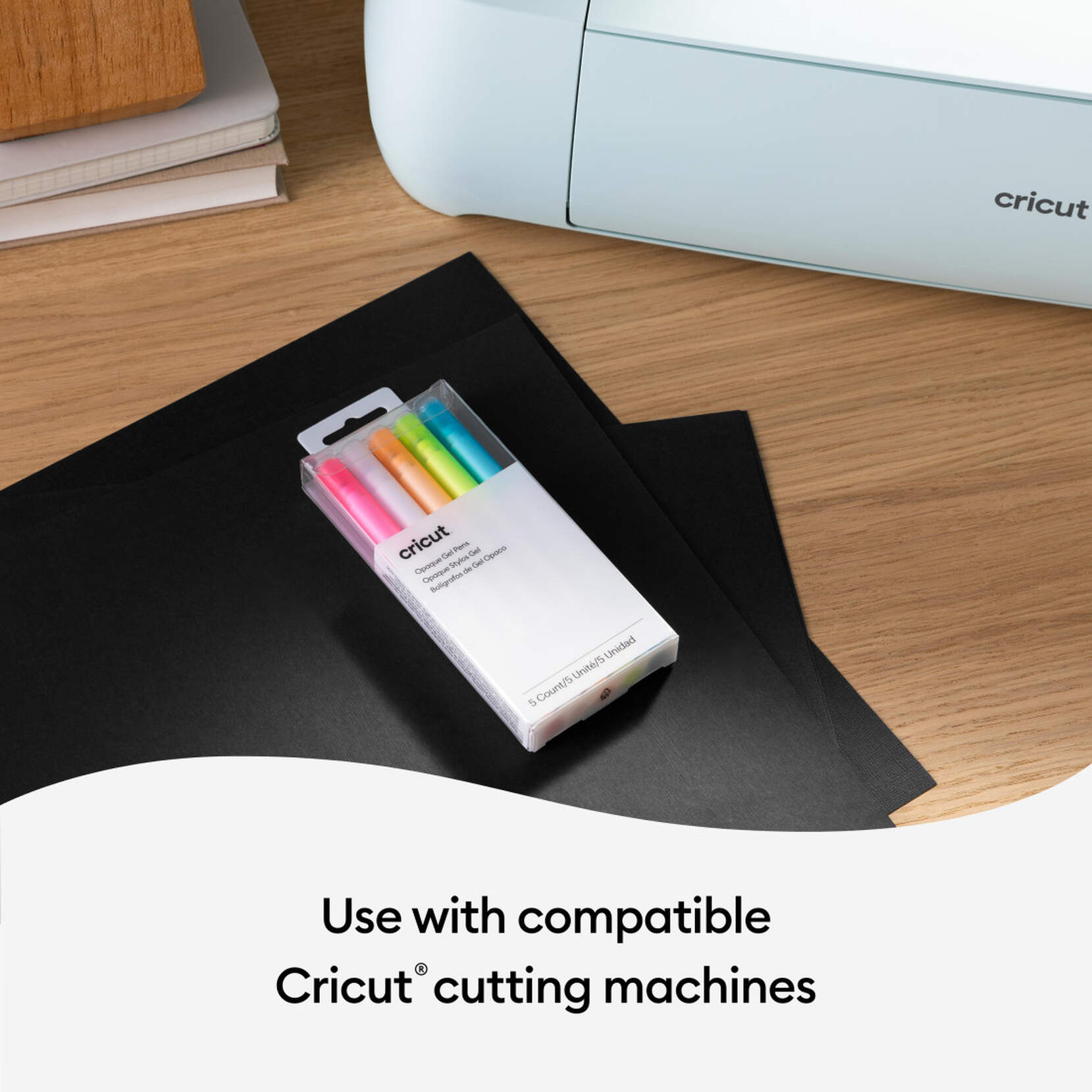 Cricut Opaque Gel Pens Pink/White/Orange/Yellow/Blue 1.0mm (5 ct)
