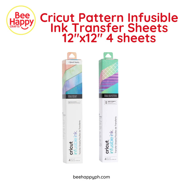 Cricut Pattern Infusible Ink Transfer Sheets 12"x12" 4 sheets