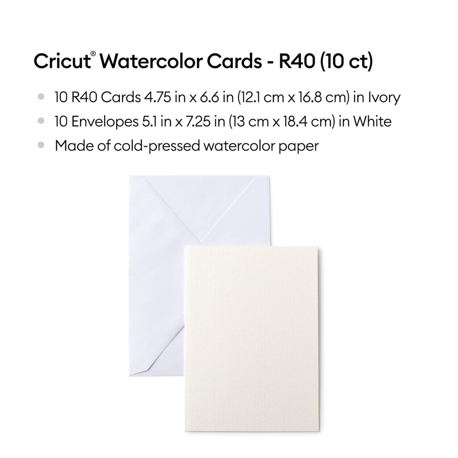 R40 Card Cricut Watercolor Cards – R40 (10 ct)